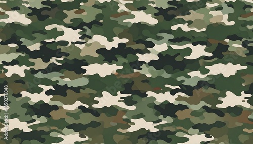 Wallpaper Mural Digitally generated camouflage pattern featuring greens and tans Torontodigital.ca