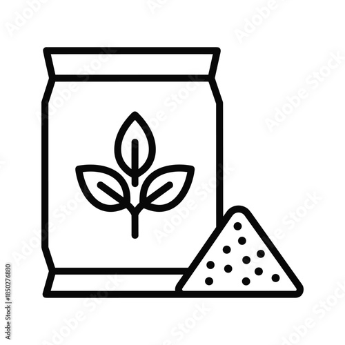 Seed packet with seeds icon