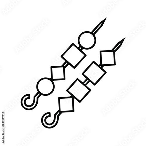 Fishing tackle line icon vector illustration