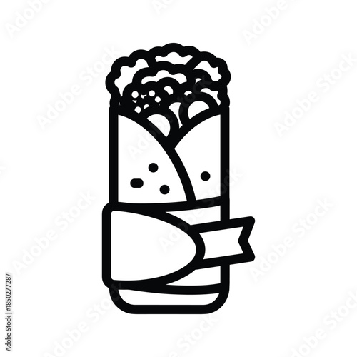 Coffee Cup with Foam and Ribbon