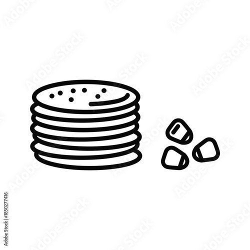 Cookies and crumbs illustration