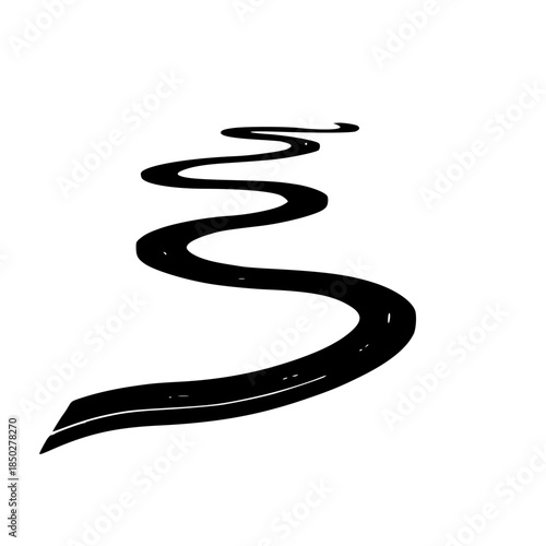 Website Roadmap as Layered Transparent Paths Vector – Abstract Flat Illustration of Digital Planning, Web Development Strategy, Project Workflow, and Modern UXUI Concept