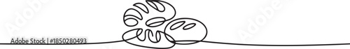 Breads continuous one line isolated on white background. Bakery symbol art drawing. Breads design outline. Editable stroke. one line Icon drawing