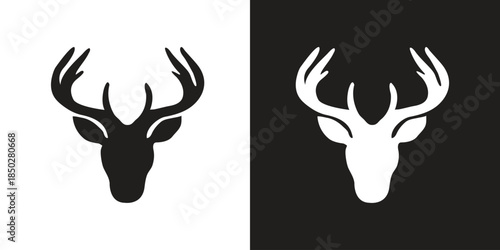 Moose Head Silhouette Icon