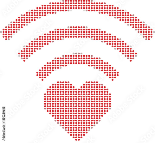 Φωτογραφία Wireless Heart Signal Connection Technology Network Love Valentine Romance
