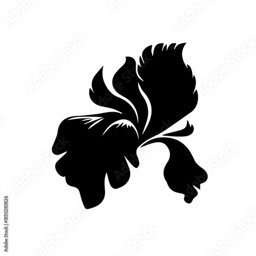 Iris  floral design element