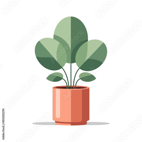 Minimalist plant illustration evoking modern simplicity and serene botanical aesthetics
