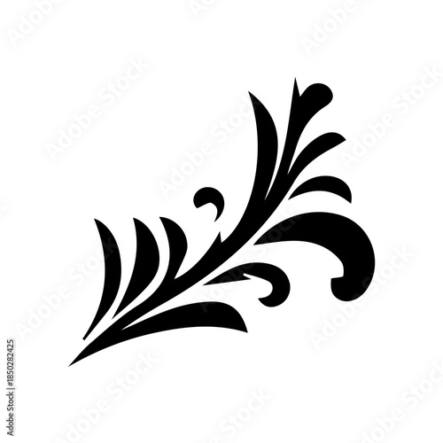 Petunia black and white flower