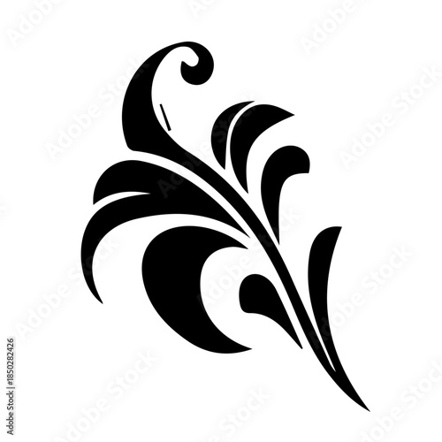 Petunia black and white flower