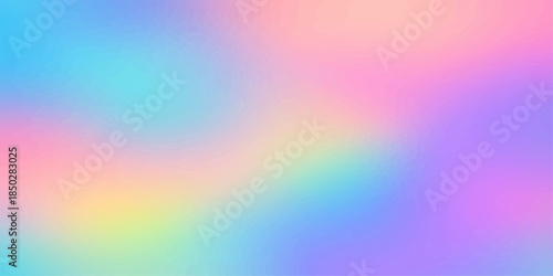 Abstract rainbow colorful pattern design with spectrum lines, gradient texture, and blur light backdrop illustration