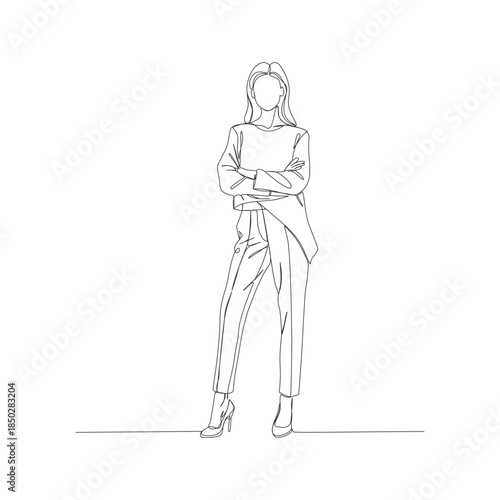 Hand-Drawn Professional Suit and Blazer Line Art