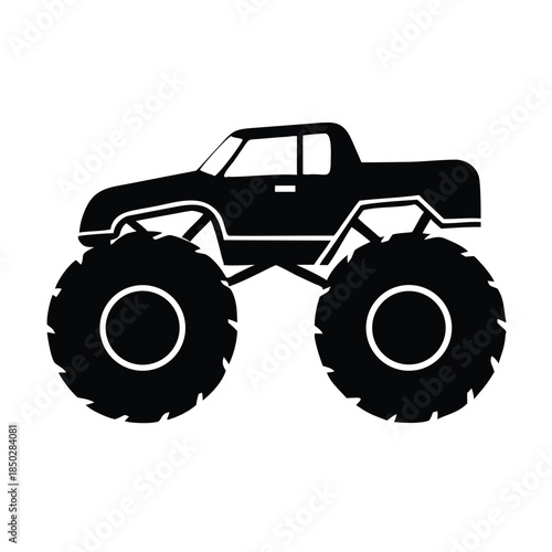 Simple Monster Truck Vehicle Icon