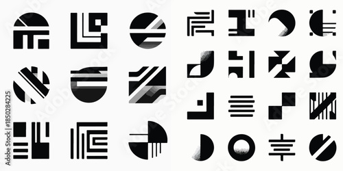 geometric silhouette vector