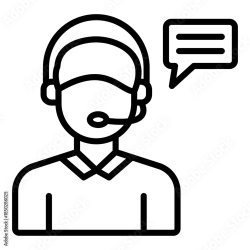 Customer Service Agent Icon