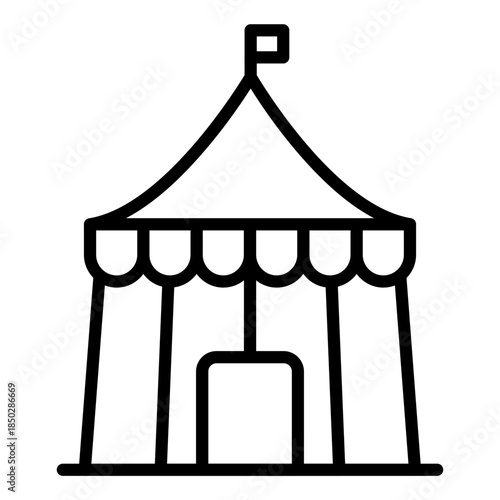 Circus Tent Icon