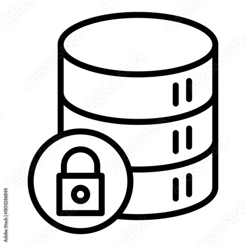 Database Lock Icon
