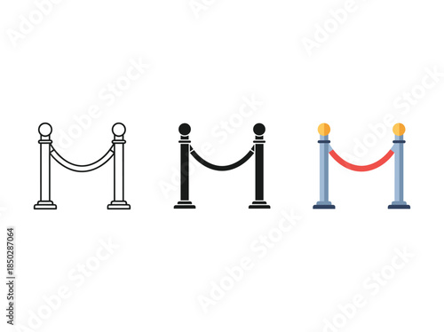Stanchion illustrations collection