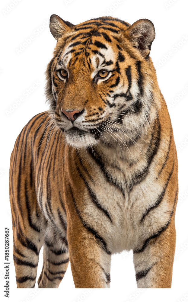 Obraz premium Tiger featuring classic orange and black striped coat.
