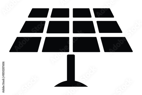 Solar Panel Icons and Installation Illustration – Clean Energy, Photovoltaic System, Renewable Power and Sustainable Technology Vector Se