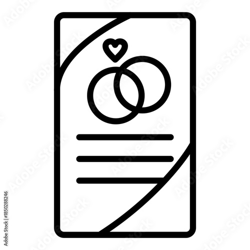 Wedding Certificate Icon