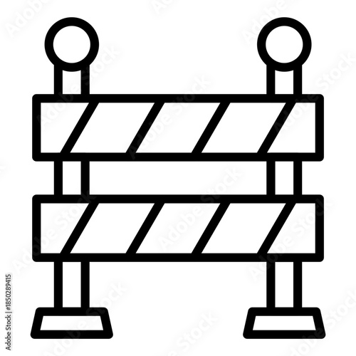 Road Barrier Icon