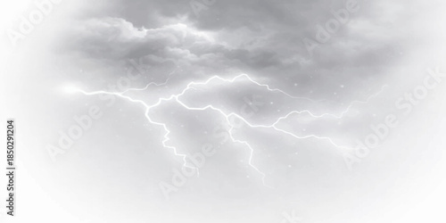 Beautiful storm clouds over the blue sea create a dramatic nature cloudscape with white sunlight breaking through the summer sky for a beautiful weather background