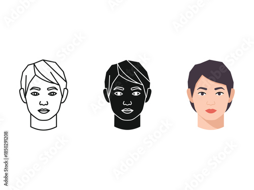 Diverse Women Faces Illustration