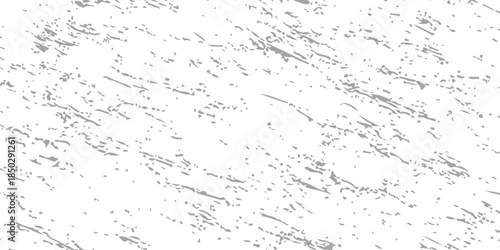 An abstract grunge white paint background texture featuring a dirty black ink splash and wet liquid rain drops on a textured wall design