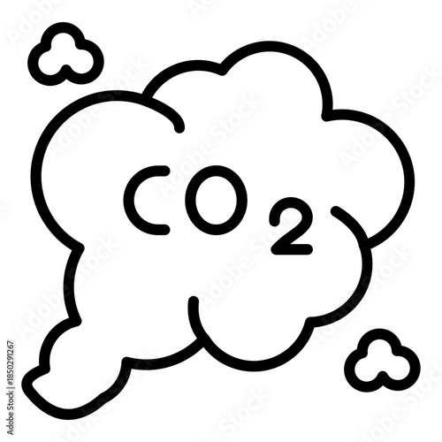 Carbon dioxide Icon