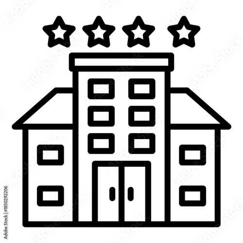 4 Star Hotel Icon