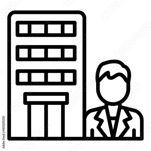 Hotel Administration Icon