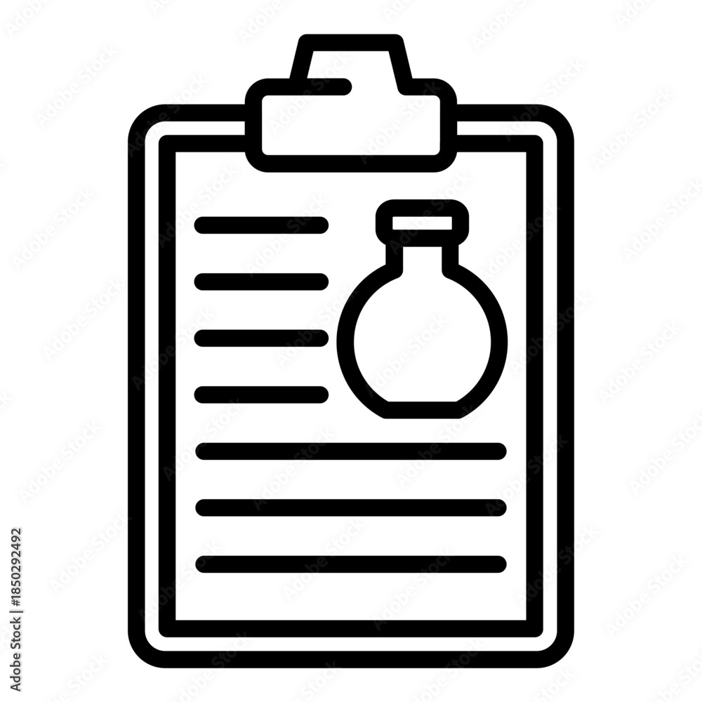 Obraz premium Lab Report Icon