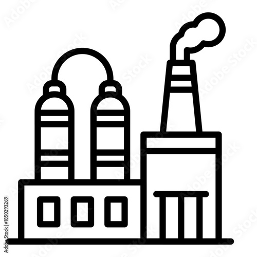 Oil Refinery Icon
