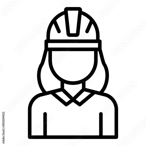 Female Engineer Icon