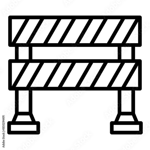 Traffic Barrier Icon