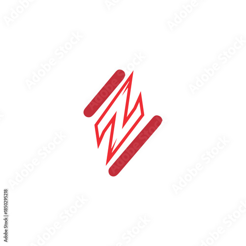 letter z text logo design vector format