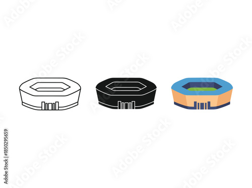 Three bottle caps in different colors and designs