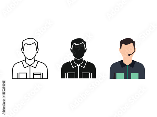 Customer service representatives illustration