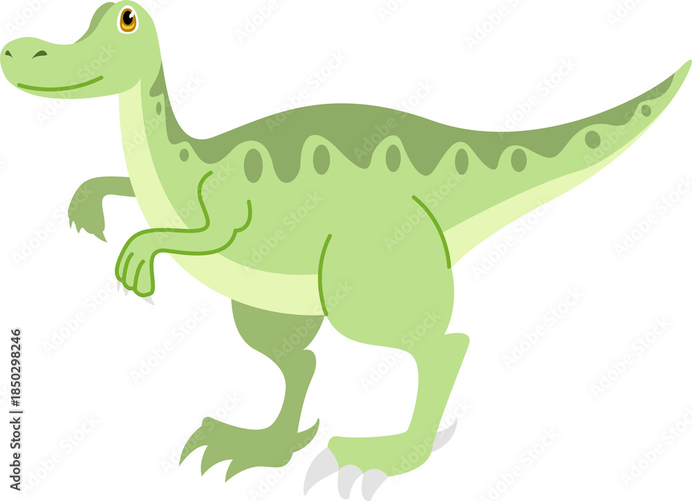 Fototapeta premium Hand drawn cute dinosaurs illustration