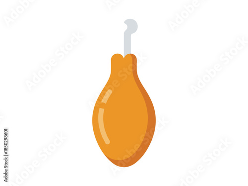 Orange enema bulb for medical procedures