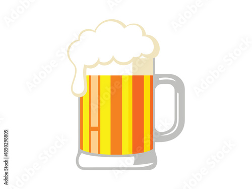 Beer Mug with Frothy Head