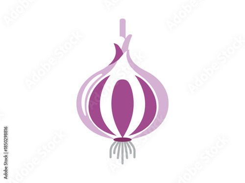 Purple Onion Illustration