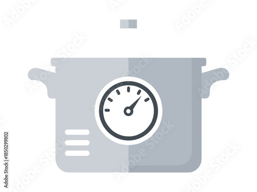 Pressure Cooker Icon Illustration