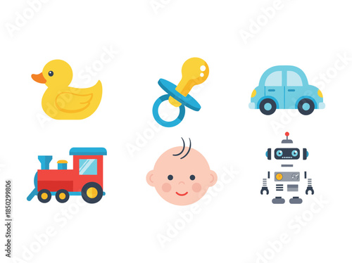 Baby Clipart Objects Set