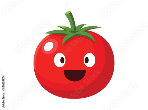 Wallpaper Mural Happy Tomato Character Illustration Torontodigital.ca