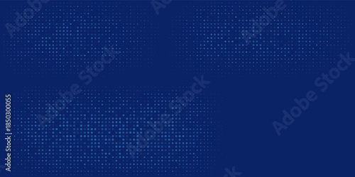 Abstract vector illustration with small squares and pixels. orange Dot halftone with randomus opacity