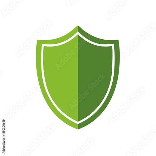 Green Shield Symbol Protective Safety Security Secure Emblem Protection Guard Graphic Icon Vector Design Illustration