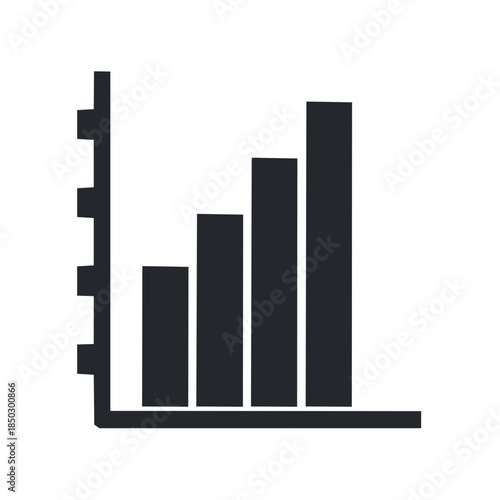 Free Download Bar graph icon representing growth and progress in business and economy - GFXLoad
