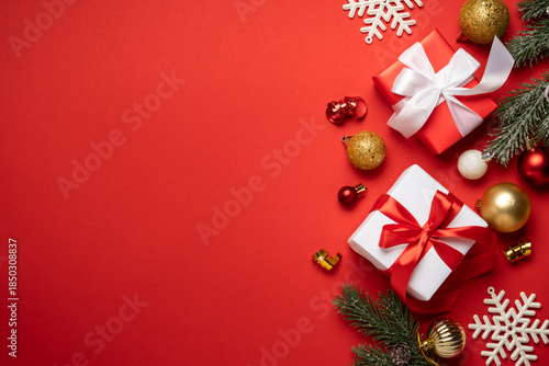 Red and white Christmas dec...
