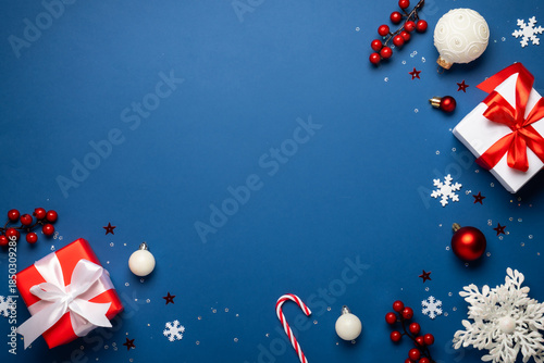 Red and white Christmas dec...